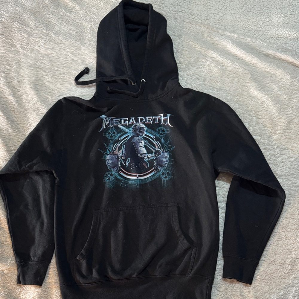 Megadeth Black Graphic Hoodie - Men's Band Pullover